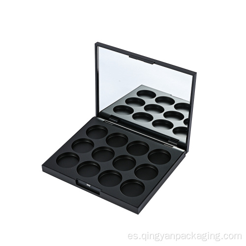 Caja compacta de sombra de ojos de plástico de venta caliente